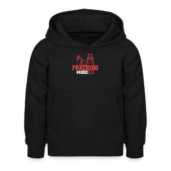 Ölfeld Bohrinsel Fracking - Kinder Hoodie - Schwarz - Vorne - AI Model Kid Female (0cm)