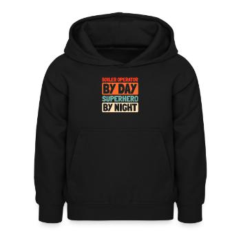 Boiler operators - Kids Hoodie - black - Front - AI Model Kid Female (0cm)