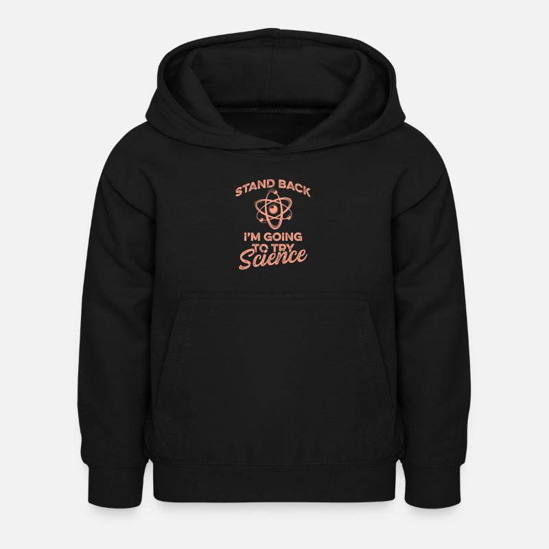 atome scientifique - Sweat à capuche Enfant - noir