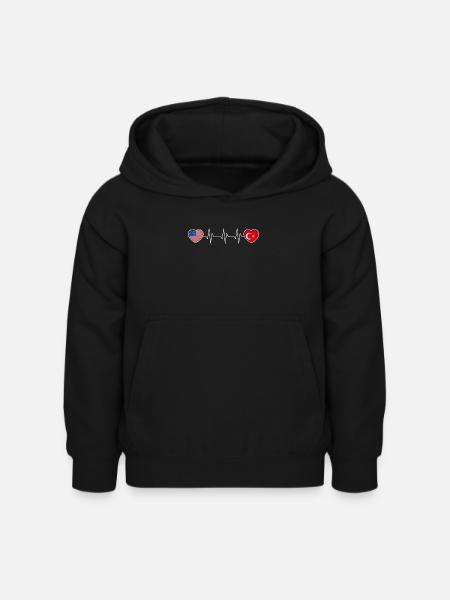 Türkei - Kinder Hoodie - Schwarz
