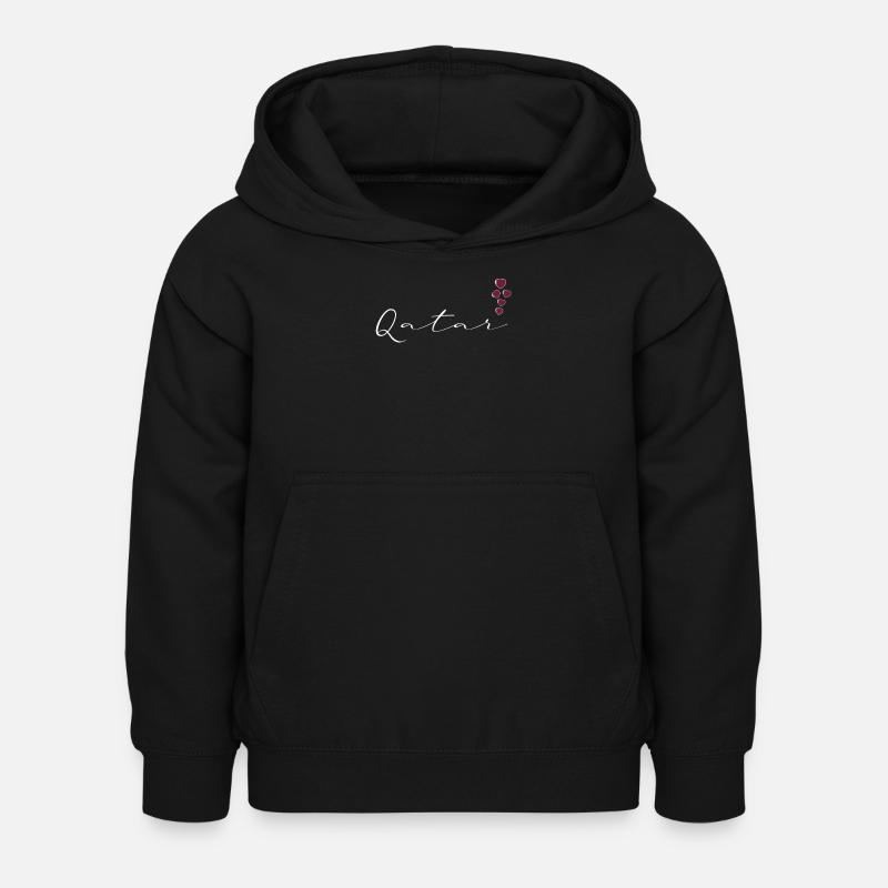 Katar - Kinder Hoodie - Schwarz