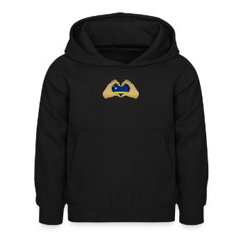 Curaçao - Kinder Hoodie - Schwarz - Vorne - AI Model Kid Female (0cm)