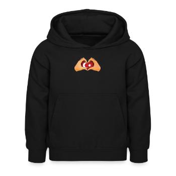 Empire ottoman - Sweat à capuche Enfant - noir - Devant - AI Model Kid Female (0cm)