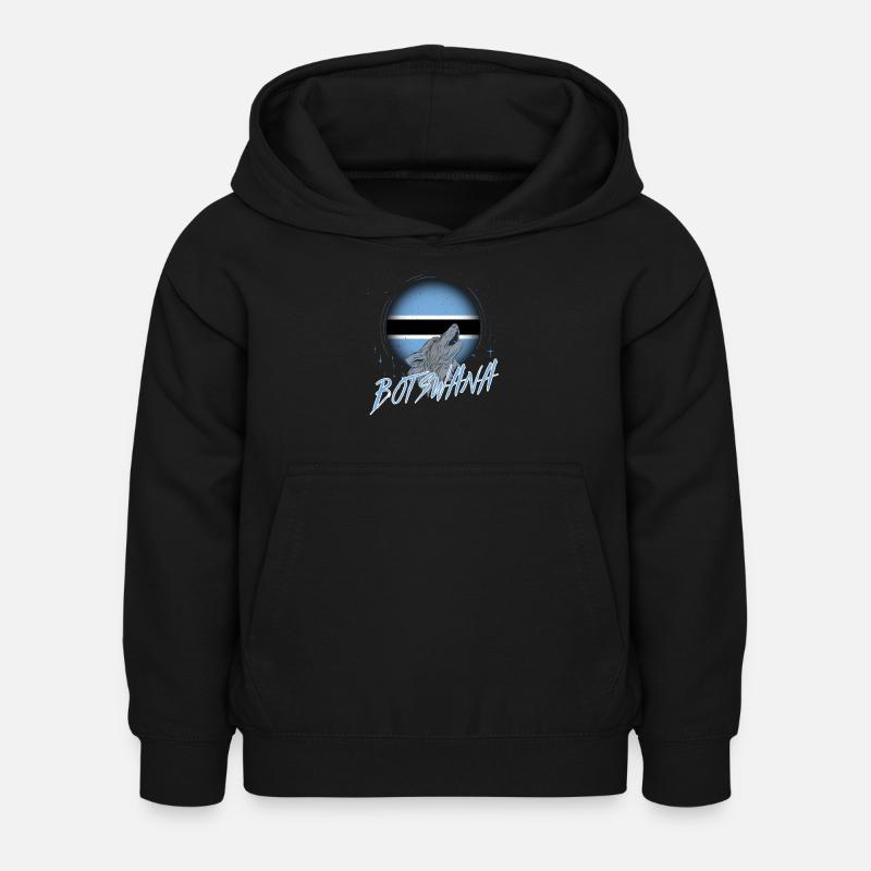 Botswana - Kinder Hoodie - Schwarz