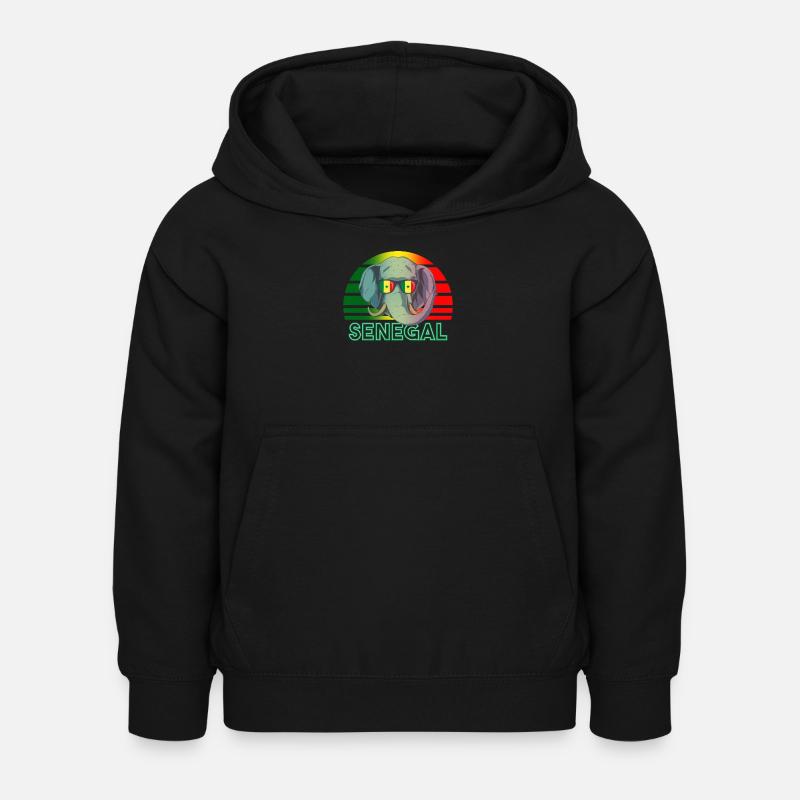 Sénégal - Sweat à capuche Enfant - noir