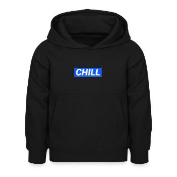 Chill - Kids Hoodie - black - Front - AI Model Kid Female (0cm)