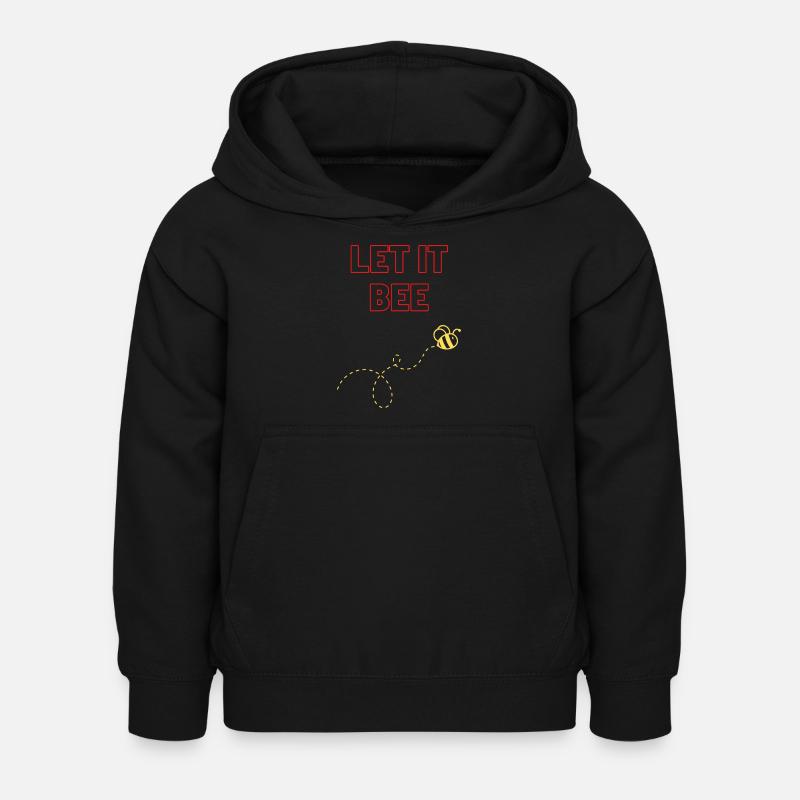 Let it bee - Kinder Hoodie - Schwarz