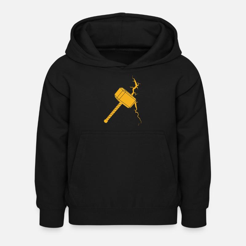 Marteau Thor - Sweat à capuche Enfant - noir