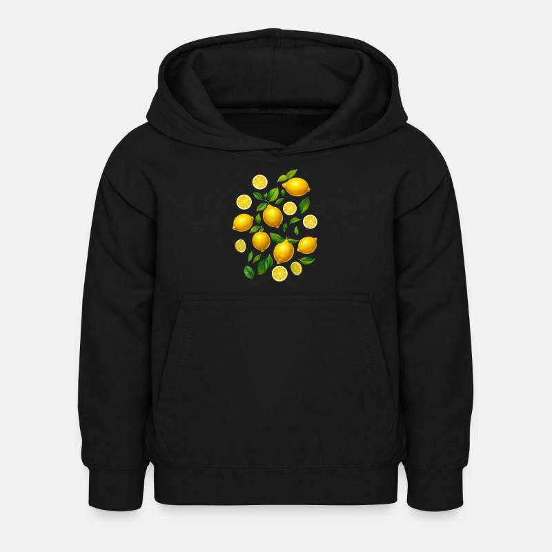 Citroner - Hoodie til børn - sort