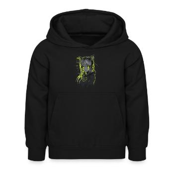 The Girl - Kids Hoodie - black - Front - AI Model Kid Female (0cm)