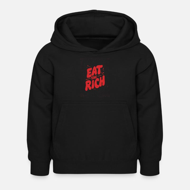 Manger les graffitis riches - Sweat à capuche Enfant - noir