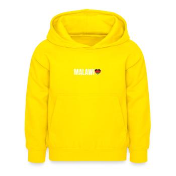 Malawi - Sweat à capuche Enfant - jaune - Devant - AI Model Kid Female (0cm)