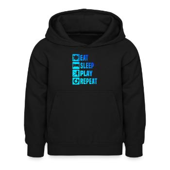Håndboldspillere Håndbold Håndbold Håndbold - Hoodie til børn - sort - Foran - AI Model Kid Female (0cm)