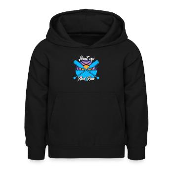 Ruderer Mannschaft Rudern Rudern Geschenk - Kinder Hoodie - Schwarz - Vorne - AI Model Kid Female (0cm)