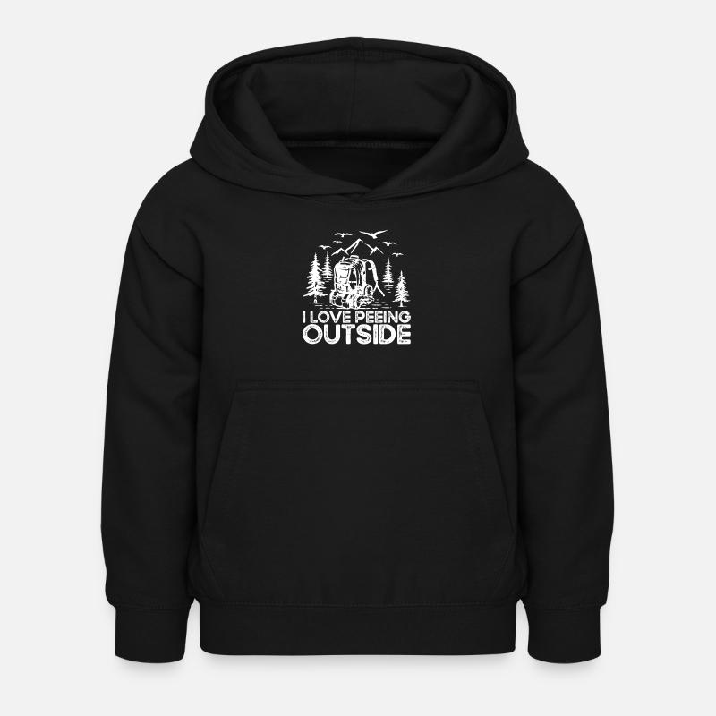Hiking Backpacking Gift - Sweat à capuche Enfant - noir