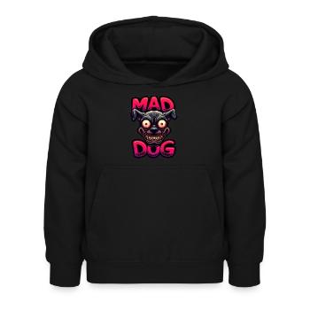 MAD DOG - Kids Hoodie - black - Front - AI Model Kid Female (0cm)