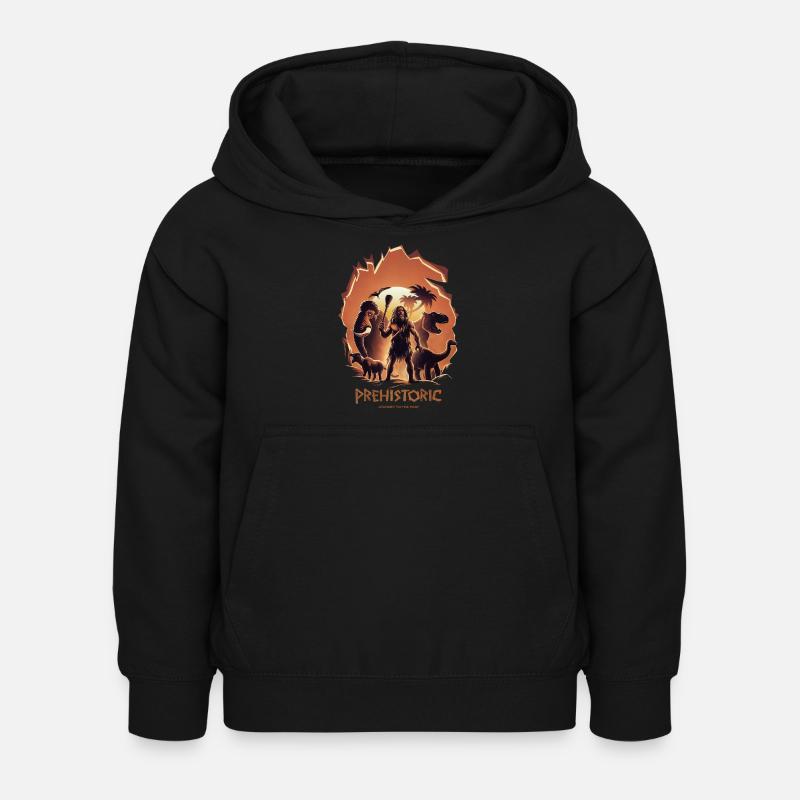 Prähistorische Entdeckung - Kinder Hoodie - Schwarz