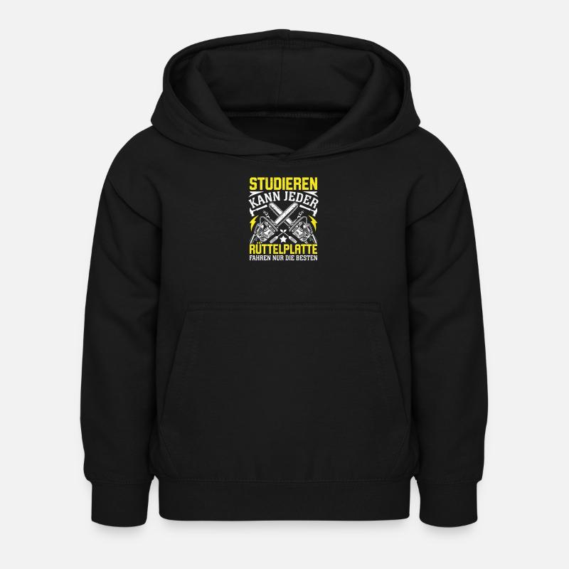 Anyone can study - Kids Hoodie - black