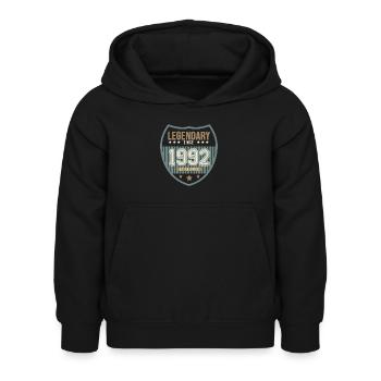 Jubiläum 1992 Legendäre 30 Jahre - Kinder Hoodie - Schwarz - Vorne - AI Model Kid Female (0cm)