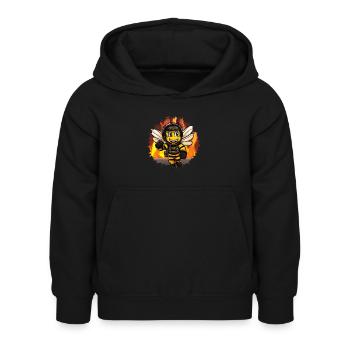 Fire Brigade Bee - Kids Hoodie - black - Front - AI Model Kid Female (0cm)