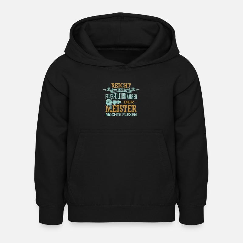 Pflasterer Spruch Geschenk - Kinder Hoodie - Schwarz