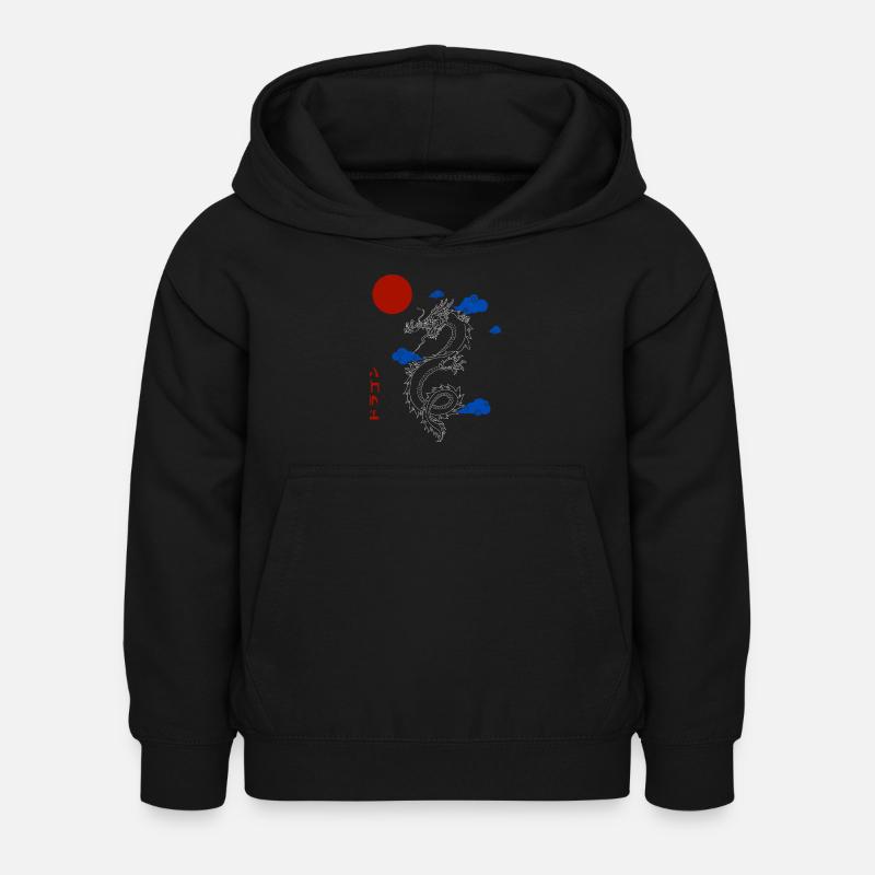 Dragon - Sweat à capuche Enfant - noir