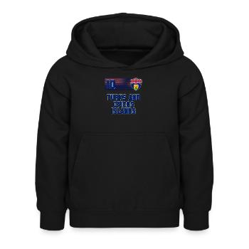 Turks and Caicos Islands - Kids Hoodie - black - Front - AI Model Kid Female (0cm)