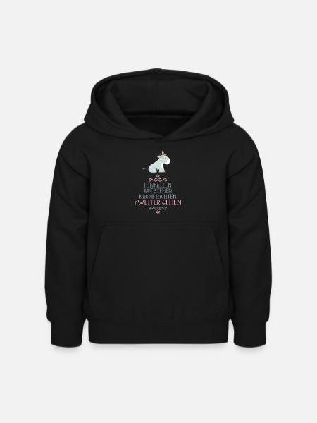 lustiger Spruch - Kinder Hoodie - Schwarz