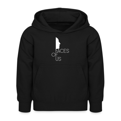 Faces of Us - weiss auf transparent - Kinder Hoodie