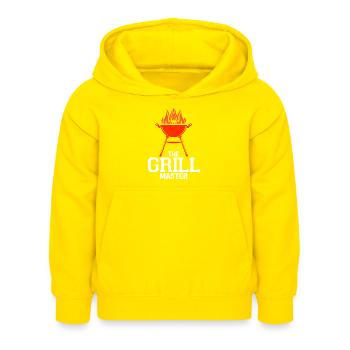 Barbecue Barbecue BBQ Summer Fest Idée cadeau - Sweat à capuche Enfant - jaune - Devant - AI Model Kid Female (0cm)