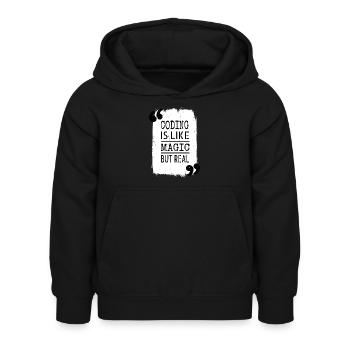 health informatics specialist clothing happy - Kinder Hoodie - Schwarz - Vorne - AI Model Kid Female (0cm)