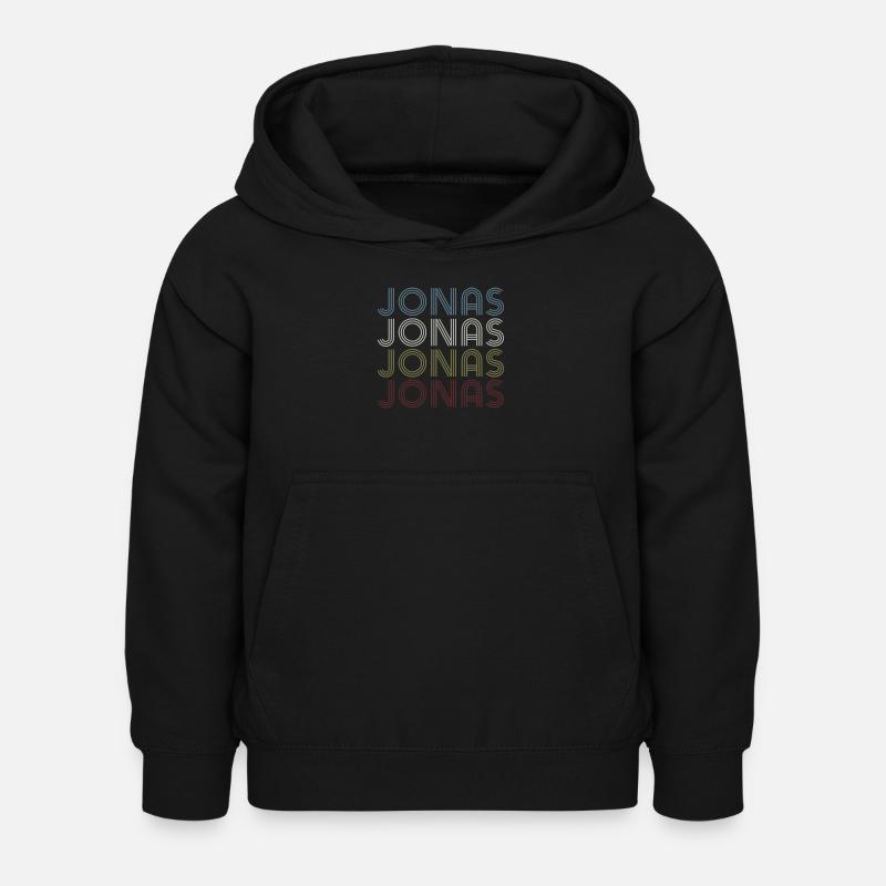 Jonas Jonas Jonas Jonas - Kinder Hoodie - Schwarz