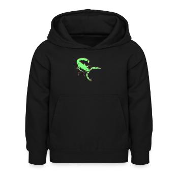 Scorpion Scorpion Vecteur toxique Arachnide Animal - Sweat à capuche Enfant - noir - Devant - AI Model Kid Female (0cm)