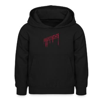 boissons de crânes ennemis - Sweat à capuche Enfant - noir - Devant - AI Model Kid Female (0cm)