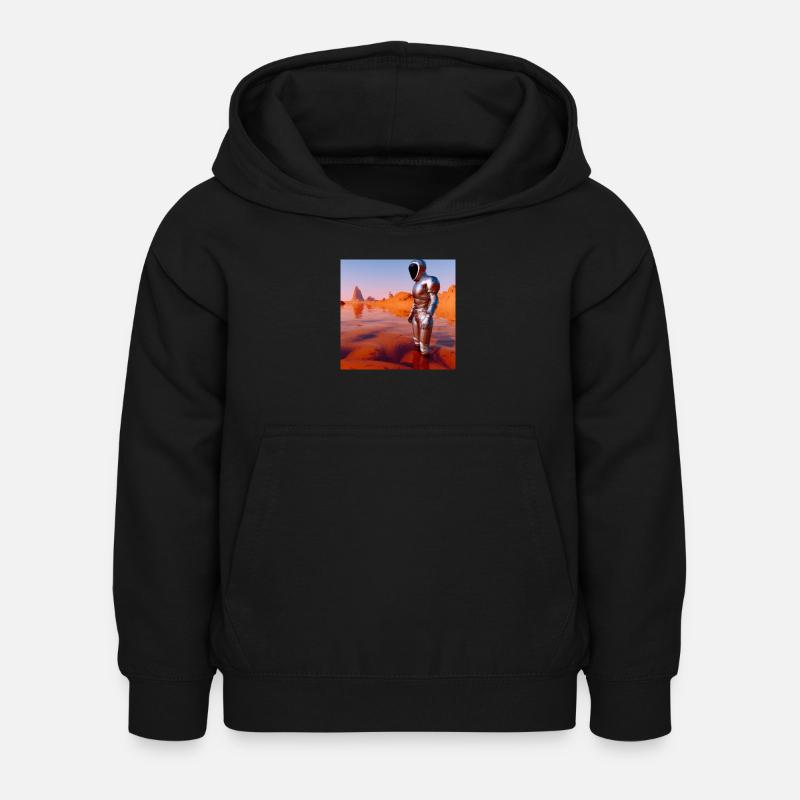Diver on Mars - Kids Hoodie - black