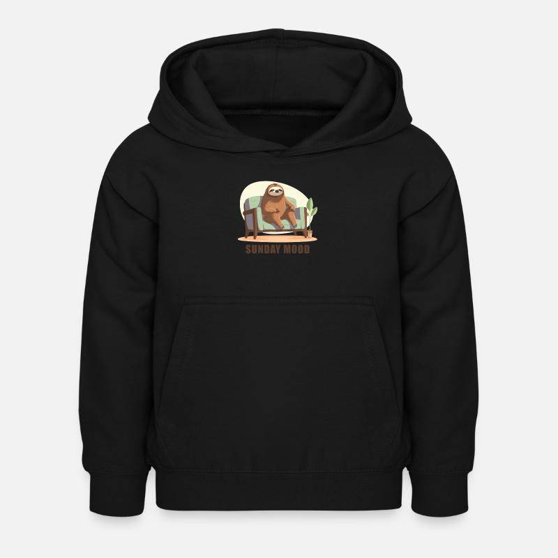 Ambiance du dimanche - Sweat à capuche Enfant - noir