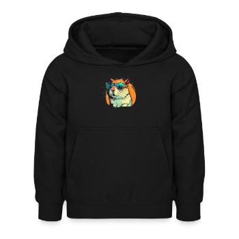 Lili die Rennmaus - Kinder Hoodie - Schwarz - Vorne - AI Model Kid Female (0cm)