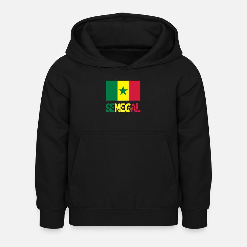 Sénégal - Sweat à capuche Enfant - noir
