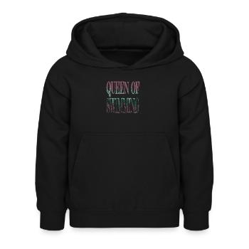 maillots de bain amusants tshirts - Sweat à capuche Enfant - noir - Devant - AI Model Kid Female (0cm)