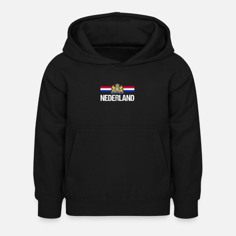 Pays-Bas Pays-Bas - Sweat à capuche Enfant - noir