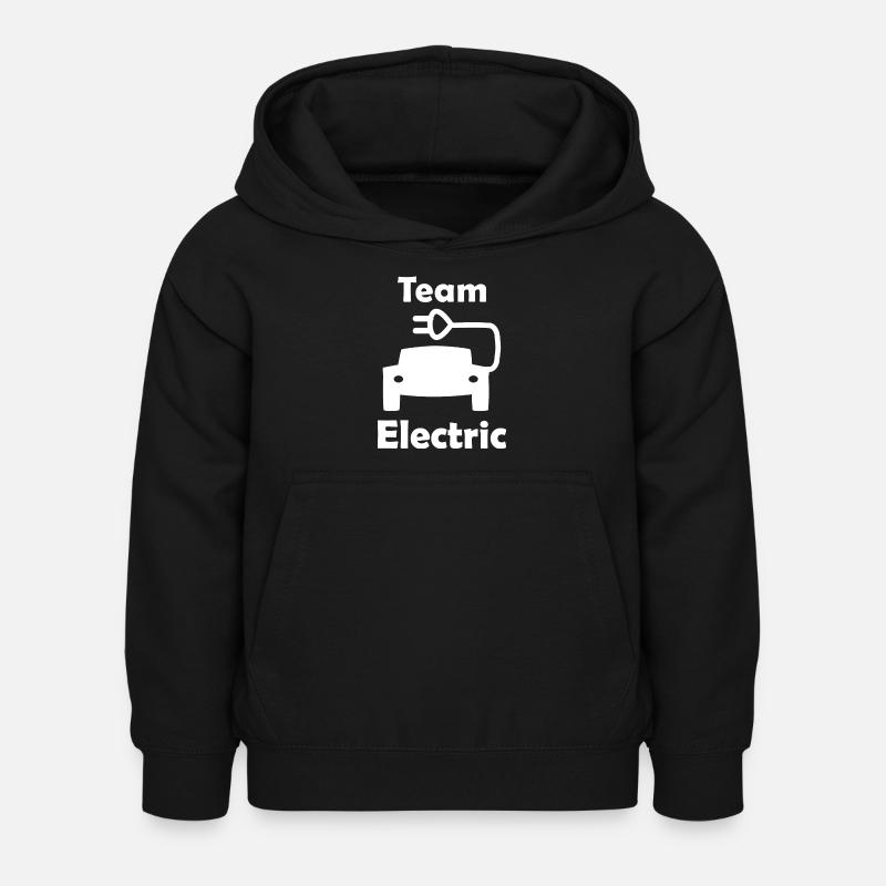 Équipe électrique - Sweat à capuche Enfant - noir
