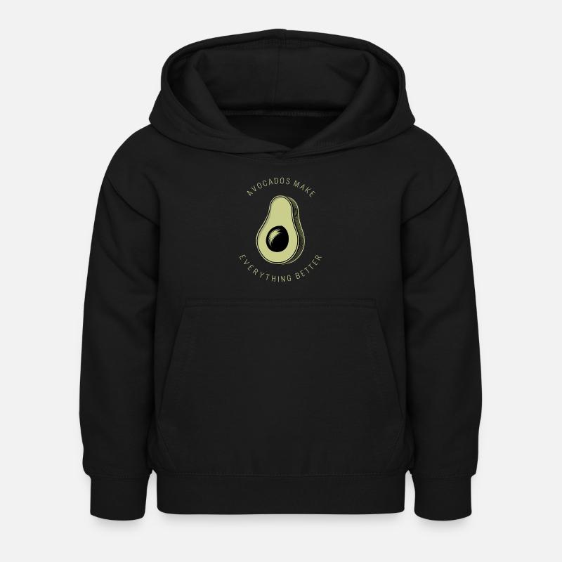 Avocados Make Everything Better - Kids Hoodie - black