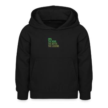granny opa the man - Kinder Hoodie - Schwarz - Vorne - AI Model Kid Female (0cm)