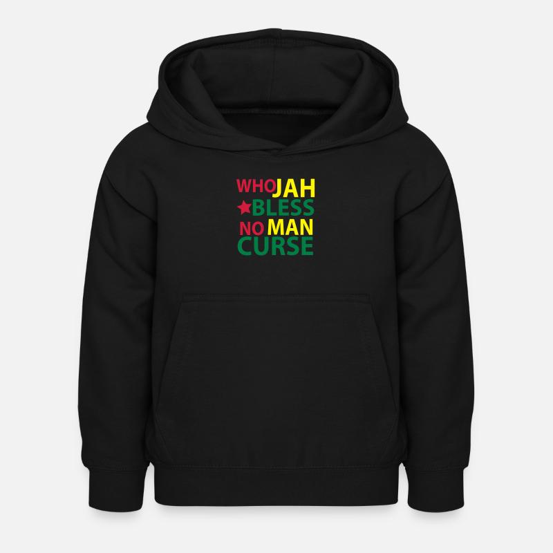 who jah bless - Sweat à capuche Enfant - noir