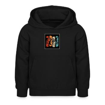 BMX Poster | BMX Poster Shop | BMX Poster kaufen - Kinder Hoodie - Schwarz - Vorne - AI Model Kid Female (0cm)