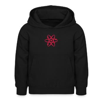Wissenschaftliches Symbol - Kinder Hoodie - Schwarz - Vorne - AI Model Kid Female (0cm)