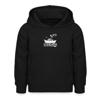 Rettungsboot, Seenotrettung - Kinder Hoodie - Schwarz - Vorne - AI Model Kid Female (0cm)