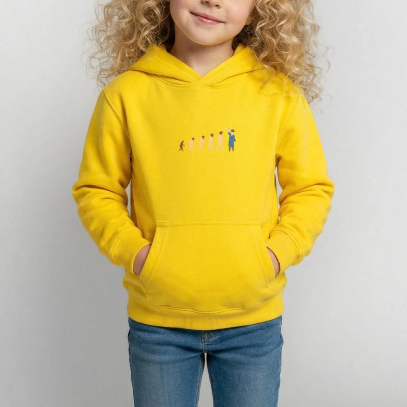 Evolution Abschluss Absolventen Bachelor Geschenk Kinder Hoodie