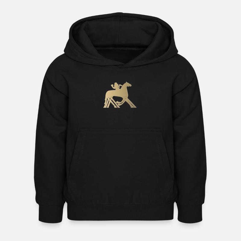Odin & Sleipnir - Kids Hoodie - black