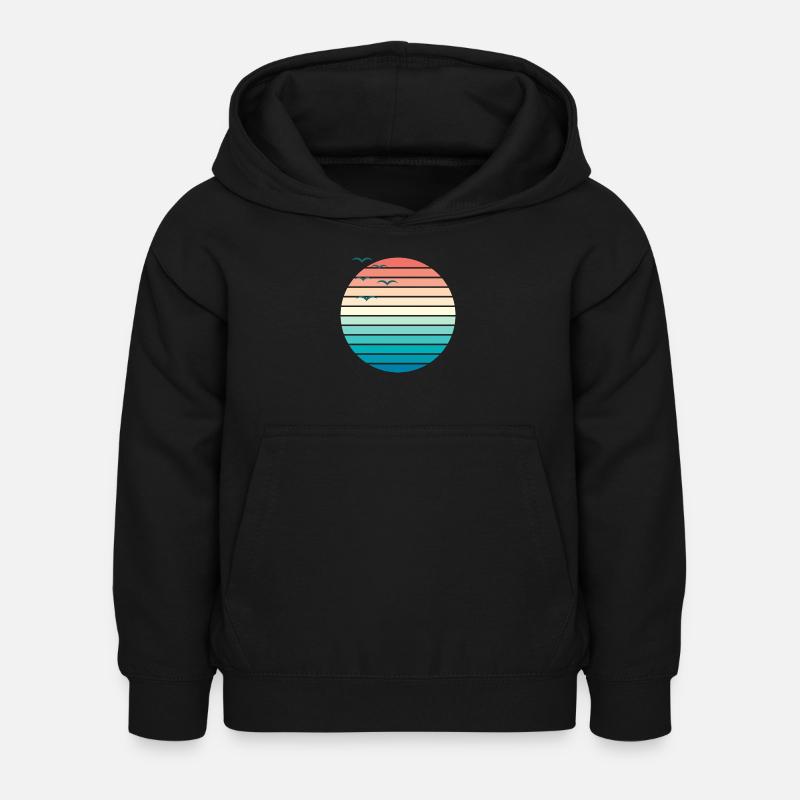 Sunset II - Kinder Hoodie - Schwarz